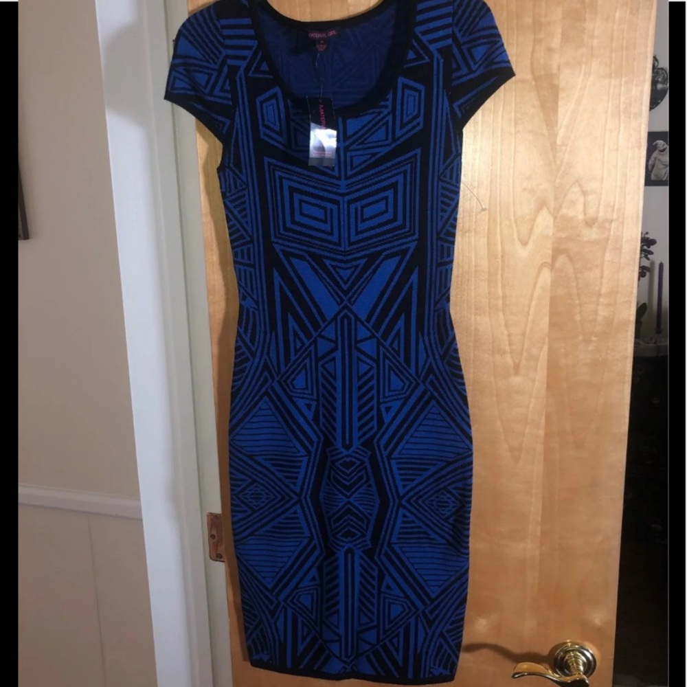NWT material girl bodycon dress,excellent material
